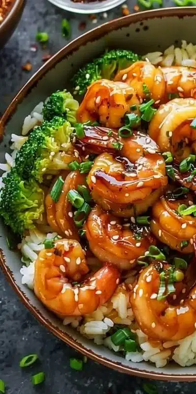 Irresistible Honey Garlic Shrimp Bowls