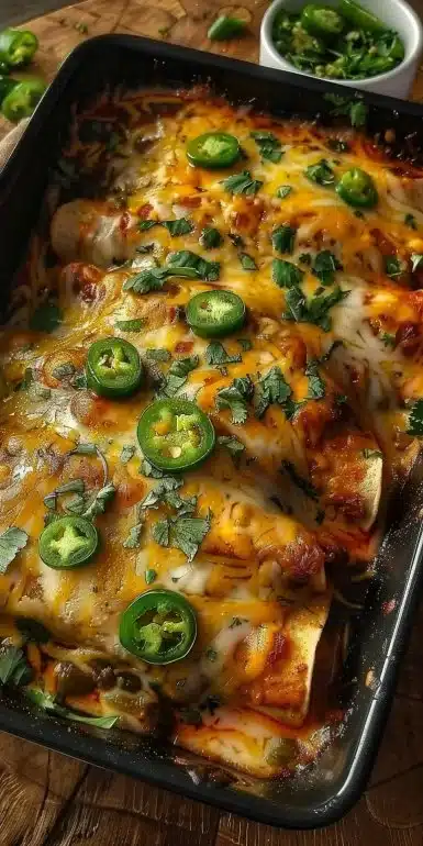 Jalapeño Popper Chicken Enchiladas