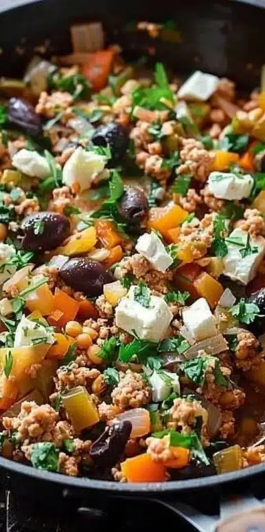 Mediterranean Keto Ground Chicken Skillet: 5 Flavorful Steps