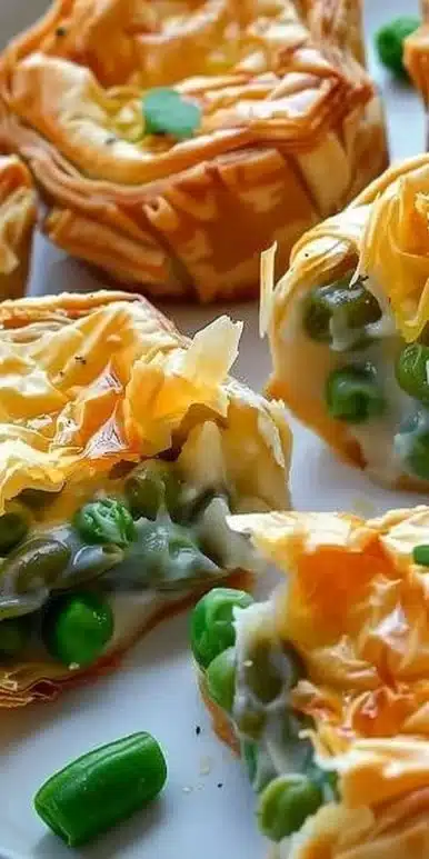Mini green bean casserole bites served on a platter