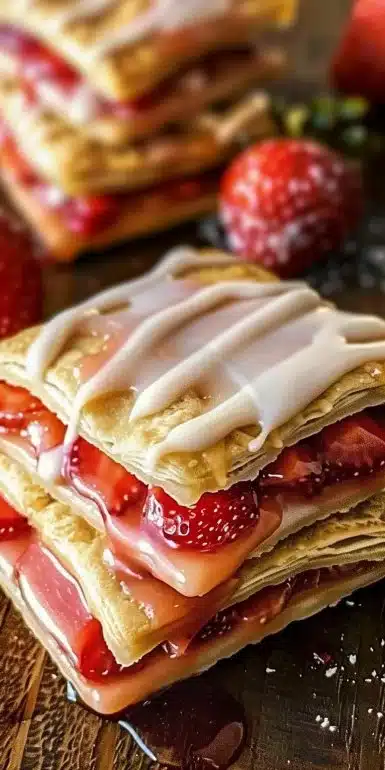Mini Strawberry Vegan Pop Tarts