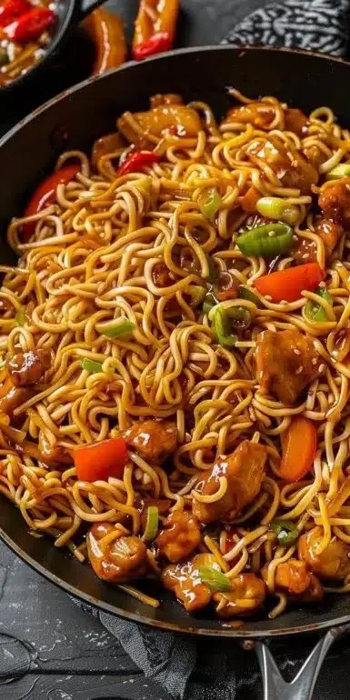 One Pan Teriyaki Chicken and Noodles