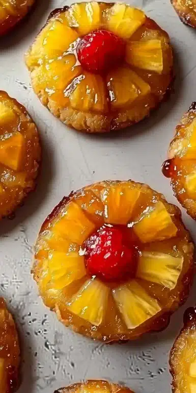 Pineapple Upside Down Sugar Cookies