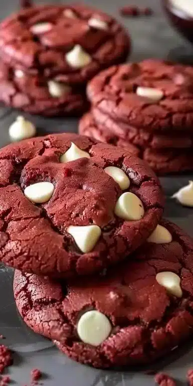 Red Velvet Cake Mix Cookies