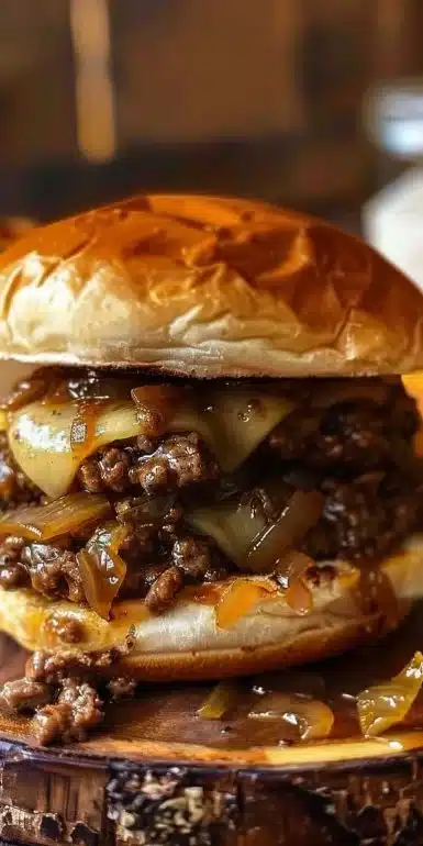 Savory French Onion Beef Sloppy Joes
