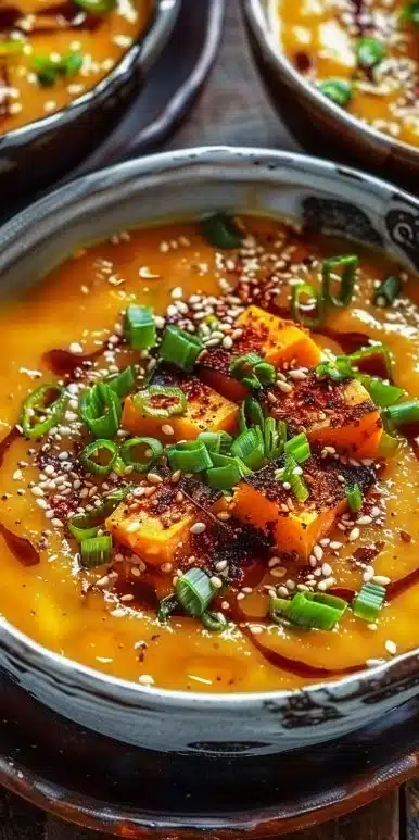 Spicy Miso Carrot Soup