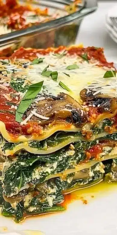 Spinach Mushroom Lasagna: 7 Layers of Pure Comfort