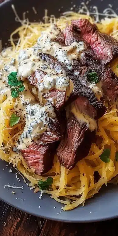 Steak Gorgonzola Alfredo Spaghetti Squash: 5 Reasons to Love
