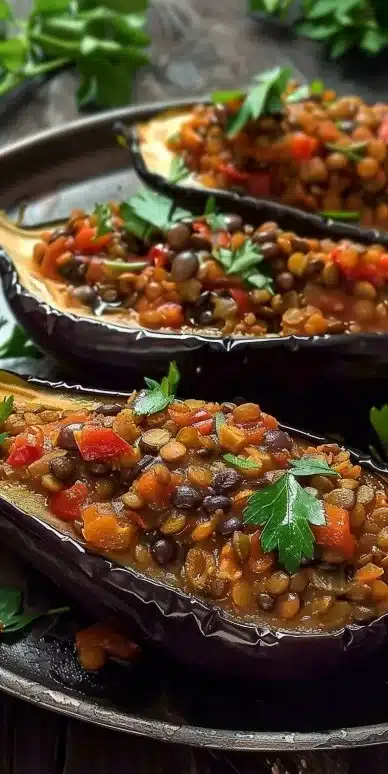 Stuffed Eggplant with Lentils: 7 Heartwarming Delights