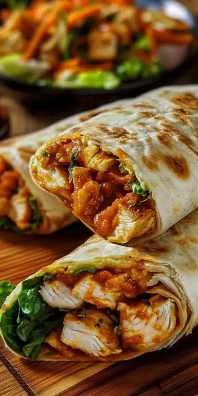 Sweet Chili Chicken Wraps