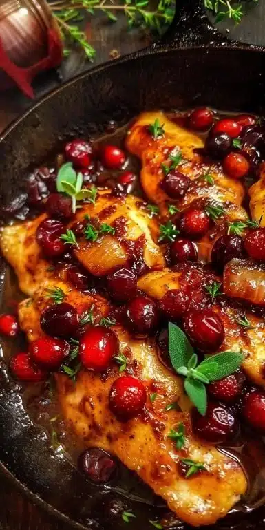 Zesty Skillet Cranberry Orange Chicken