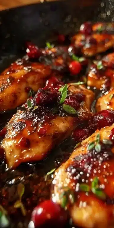 Zesty Skillet Cranberry Orange Chicken